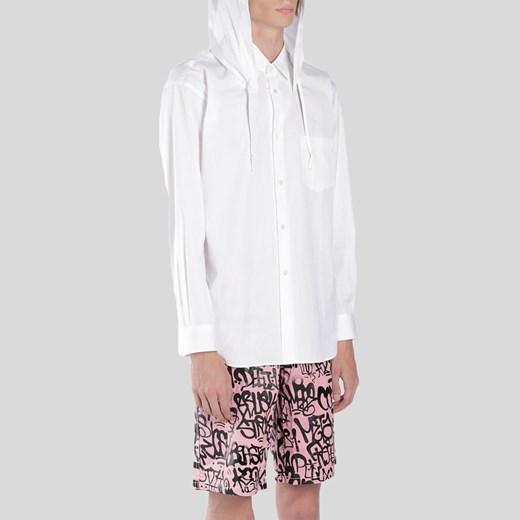 Shirt with Classic Collar and Hood-L Comme Des Garçons M showroom.pl