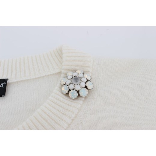 Cashmere Floral Pearl Sweater Dolce & Gabbana M promocyjna cena showroom.pl