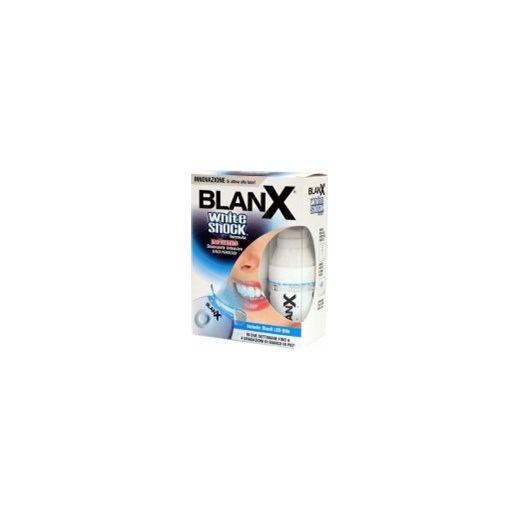 Blanx White Shock Wybielająca pasta do zębów 30ml + Duża nasadka LED menspace-pl niebieski duży