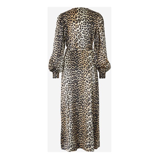 Cross leopard print dress Ganni L - 40 okazyjna cena showroom.pl