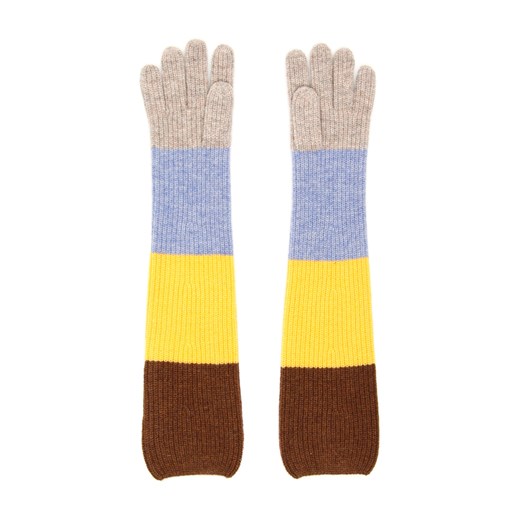 Multicolor striped gloves Ganni XS/S wyprzedaż showroom.pl