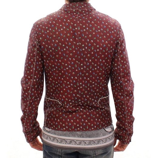 Leather Boxer Print Jacket Coat Dolce & Gabbana M okazja showroom.pl