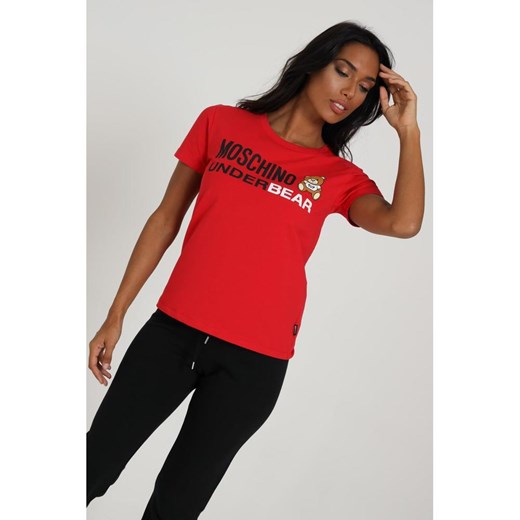 T-SHIRT WITH FRONT LOGO Moschino L showroom.pl