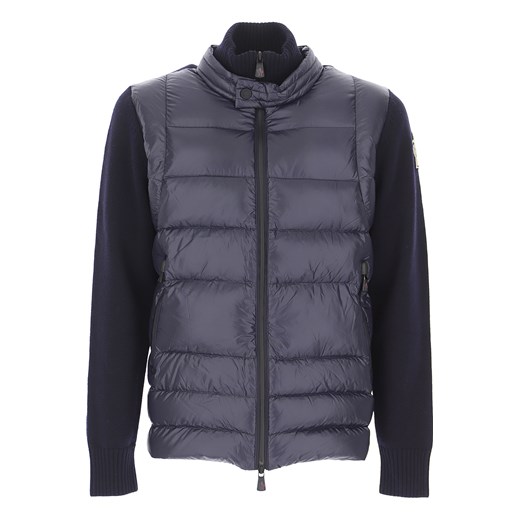 Moncler Sweter dla Mężczyzn, ciemny granatowy niebieski, Bawełna, 2019, M XL Moncler XL RAFFAELLO NETWORK