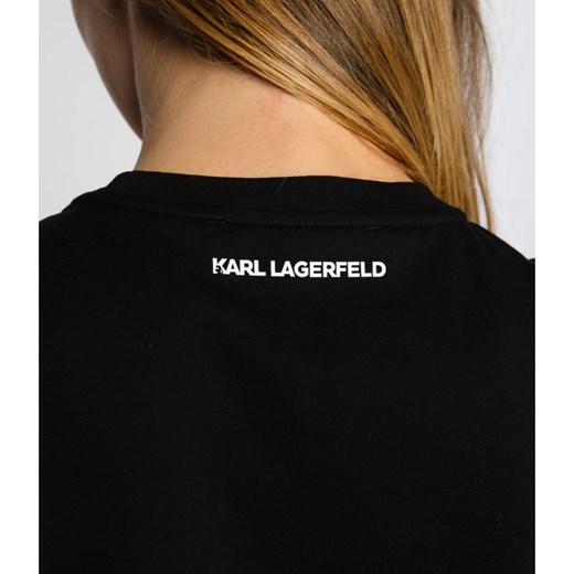 Bluzka damska Karl Lagerfeld z krótkim rękawem 