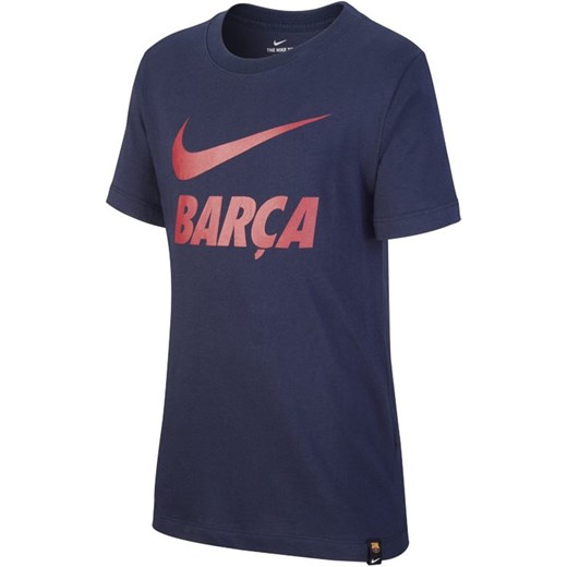 T-shirt piłkarski dla dużych dzieci FC Barcelona - Niebieski Nike M Nike poland