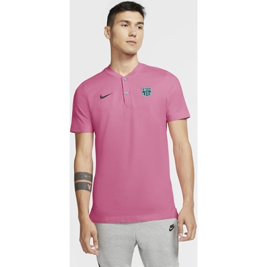 Męska koszulka polo FC Barcelona - Różowy Nike S Nike poland