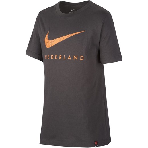 Koszulka piłkarska dla dużych dzieci Holandia - Czerń Nike S Nike poland