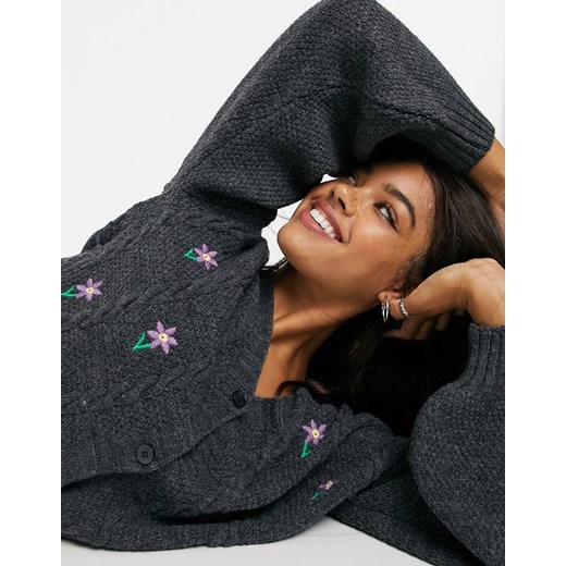 Sweter damski Asos Odzież Damska ER szary FULU Sweter damski Asos Odzież Damska ER szary FULU