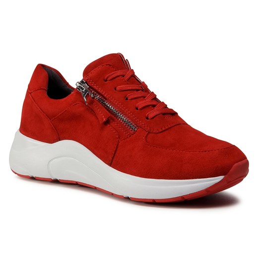 Sneakersy CAPRICE - 9-23705-25 Red Suede 530 38 eobuwie.pl