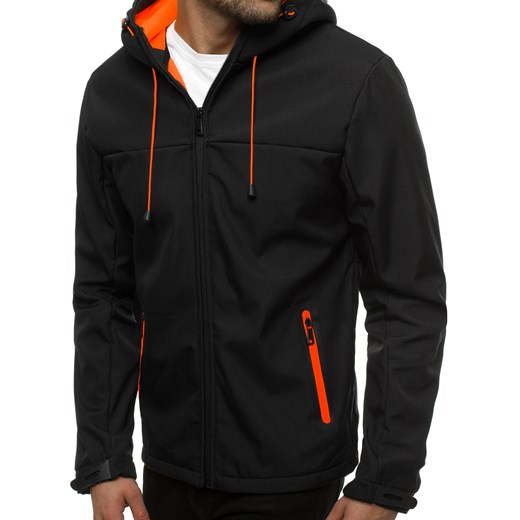 KURTKA MĘSKA SOFTSHELL CZARNA OZONEE JS/KS2196 M okazyjna cena ozonee.pl