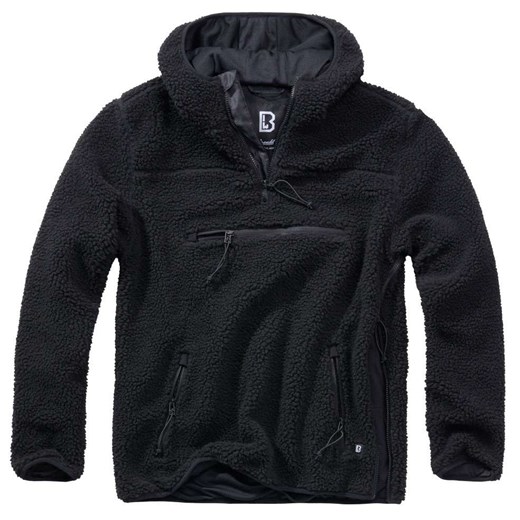 Sweter męski Brandit polarowy czarny w stylu młodzieżowym 