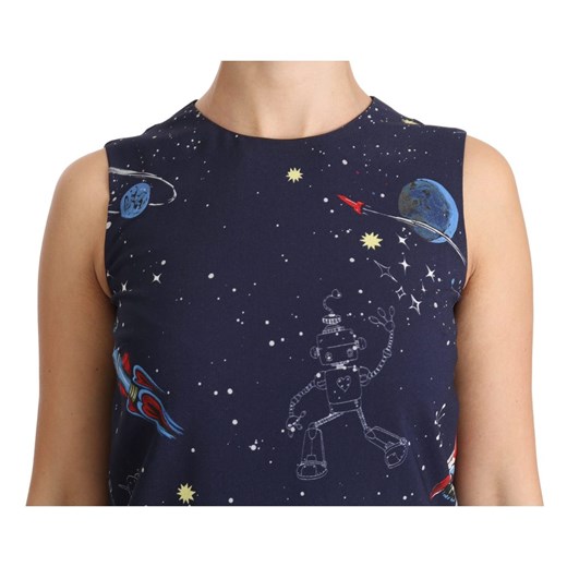 Planets Print Shift Dress Dolce & Gabbana 2XS - 38 IT okazja showroom.pl