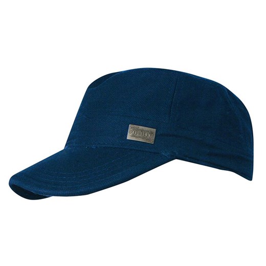Czapka z Daszkiem, Granatowa, Bawełniana, Jesienno-Zimowa, Patrolówka, z Gumką -Pako Jeans CPAPJNSDASZEK742 ze sklepu JegoSzafa.pl w kategorii Czapki z daszkiem męskie - zdjęcie 94861561