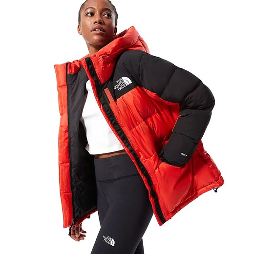 The North Face kurtka damska czerwona w sportowym stylu z poliestru 