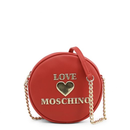 Listonoszka Love Moschino ze skóry na ramię 