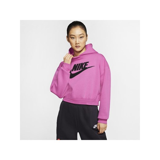 Damska dzianinowa bluza z kapturem Nike Sportswear Icon Clash - Różowy Nike L okazja Nike poland