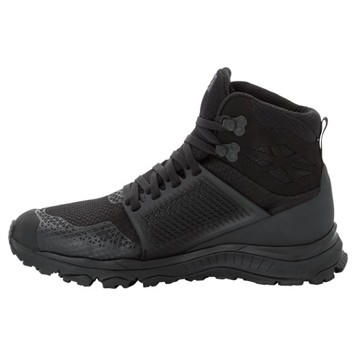 Buty męskie za kostkę TRAIL INVADER SHIELD MID M black / black Jack Wolfskin 42 (8 UK) wyprzedaż Jack Wolfskin