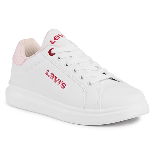 Sneakersy LEVI'S® - VELL0021S White Red 0079 38 eobuwie.pl