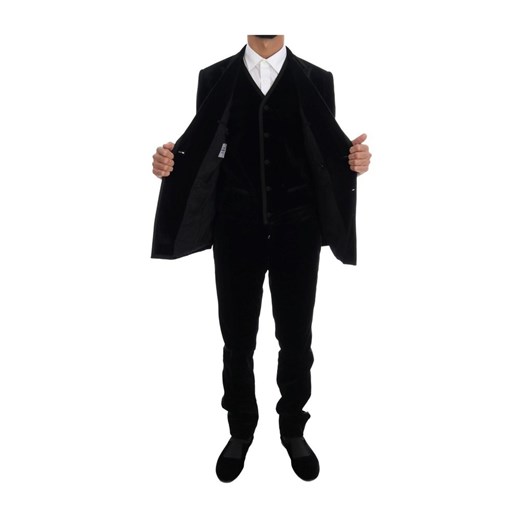 Velvet Double Breasted Slim Suit Dolce & Gabbana M showroom.pl okazyjna cena