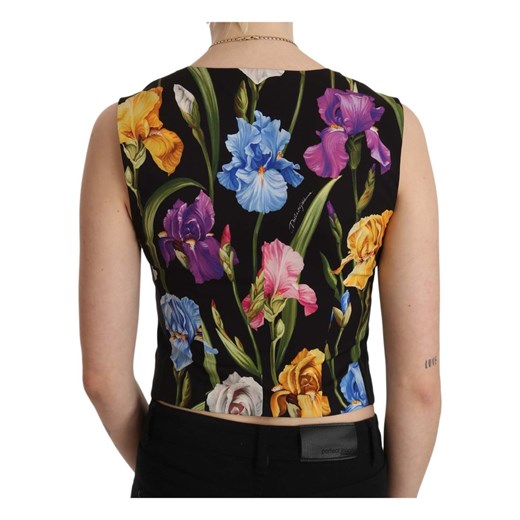 Blouse Stripe Floral Vest Top Waistcoat Dolce & Gabbana 40 IT okazja showroom.pl