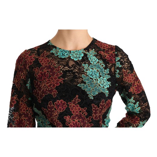 Lace Embroidered Midi Dress Dolce & Gabbana XL wyprzedaż showroom.pl