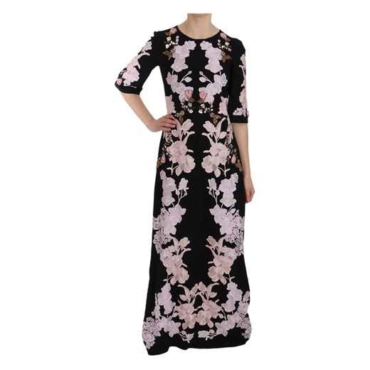 Floral Lace Crystal Gow Dress Dolce & Gabbana XS - 40 IT okazja showroom.pl