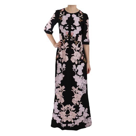 Floral Lace Crystal Gow Dress Dolce & Gabbana XS - 40 IT wyprzedaż showroom.pl