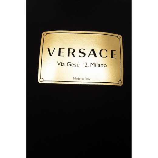 T-shirt z nadrukowanym logo Versace XL okazyjna cena showroom.pl
