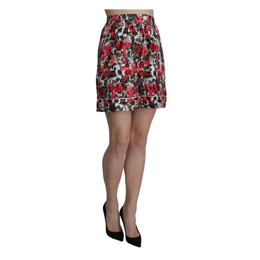 Garterized Silk Mini Shorts Dolce & Gabbana IT40|S wyprzedaż showroom.pl