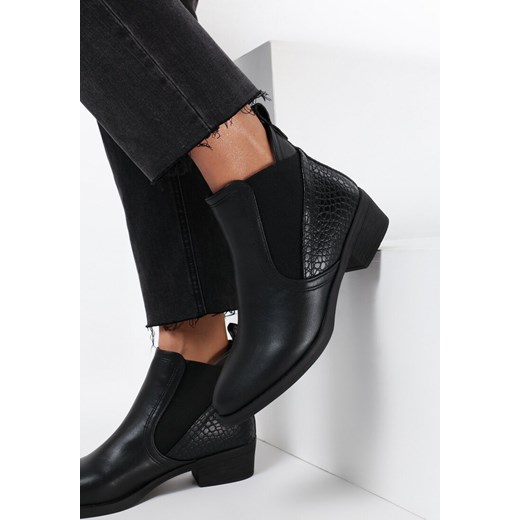 Czarne Matowe Botki Heavystride Born2be 40 born2be.pl