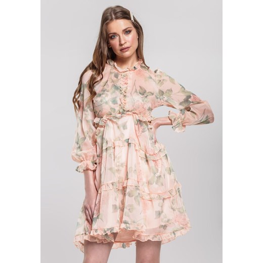 Jasnobeżowa Sukienka Tangibility Renee S promocja Renee odzież