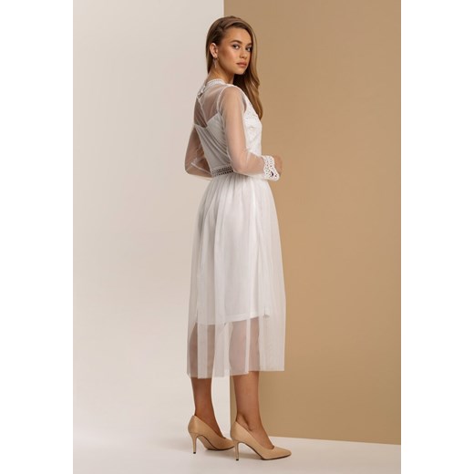 Biała Sukienka Lylah Renee S/M Renee odzież