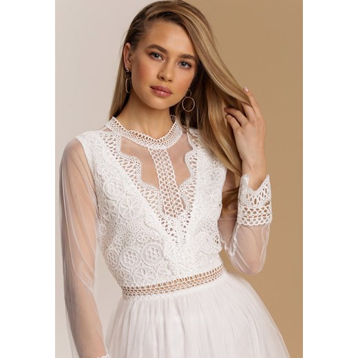 Biała Sukienka Lylah Renee M/L Renee odzież
