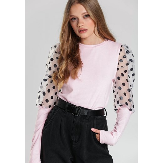Różowa Bluzka Amphinomis Renee S/M okazja Renee odzież