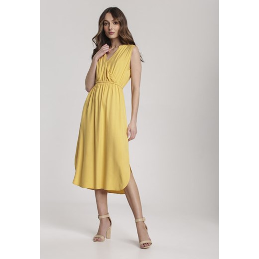 Żółta Sukienka Sireimere Renee XL wyprzedaż Renee odzież