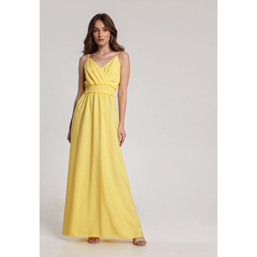 Żółta Sukienka Nesameni Renee S/M wyprzedaż Renee odzież