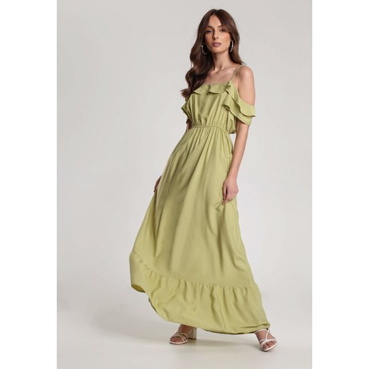 Zielona Sukienka Echodine Renee L/XL Renee odzież wyprzedaż