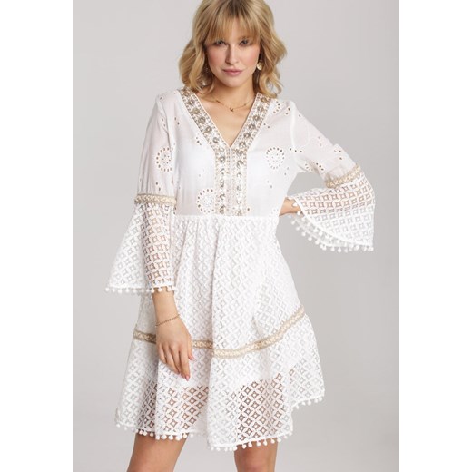 Biała Sukienka Rhaesise Renee M/L promocyjna cena Renee odzież