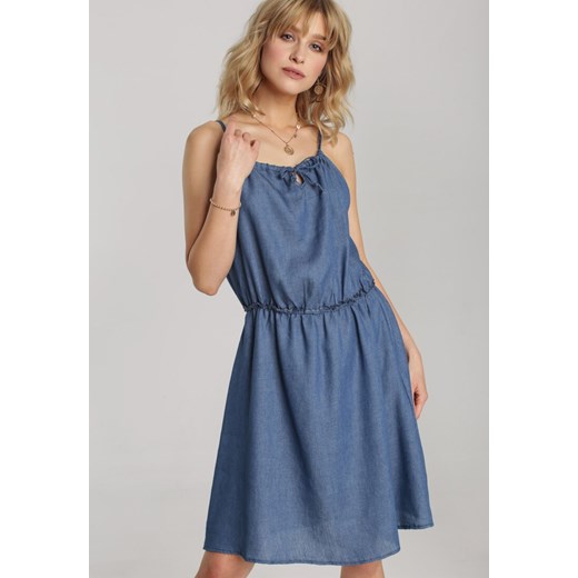 Niebieska Sukienka Lariris Renee XL/XXL promocja Renee odzież