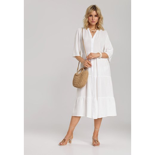 Biała Sukienka Kalligale Renee L/XL promocja Renee odzież