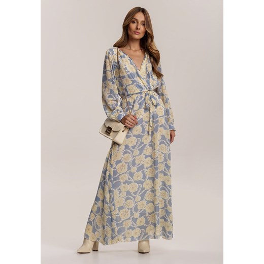 Niebiesko-Żółta Sukienka Guinerinia Renee L/XL Renee odzież