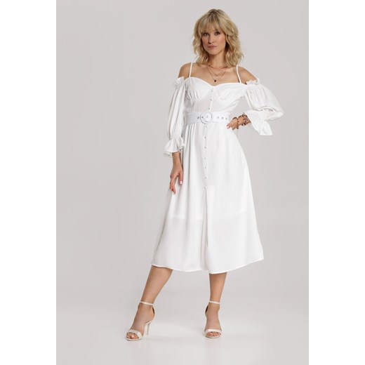 Biała Sukienka Vivinore Renee M/L promocyjna cena Renee odzież