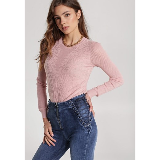 Różowy Sweter Themiphaia Renee S/M Renee odzież