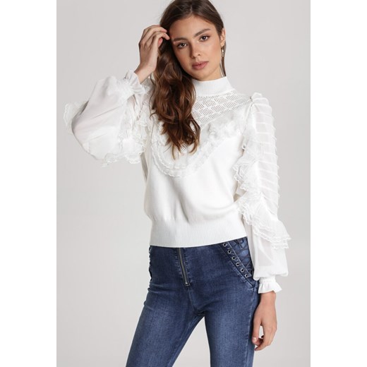 Biały Sweter Ilathea Renee S/M Renee odzież