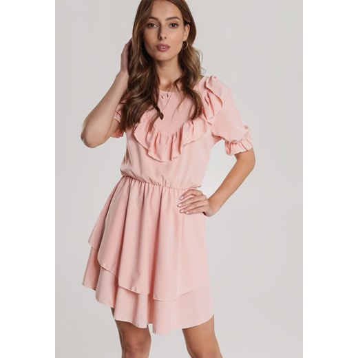 Różowa Sukienka Pallerodia Renee S/M promocja Renee odzież