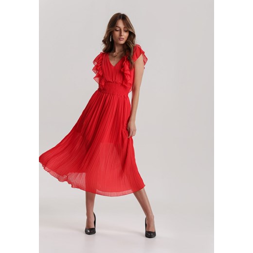 Czerwona Sukienka Kahlileia Renee M/L promocyjna cena Renee odzież