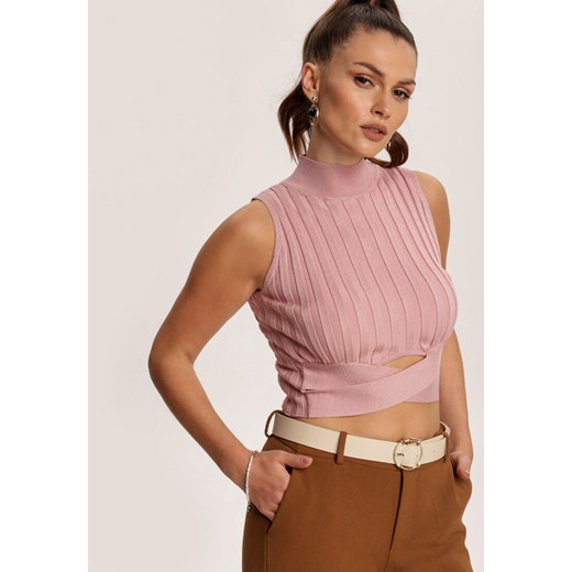 Różowa Bluzka Zarintyse Renee S/M Renee odzież