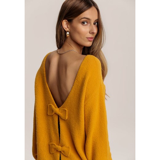 Żółty Sweter Shirinrelle Renee S/M Renee odzież