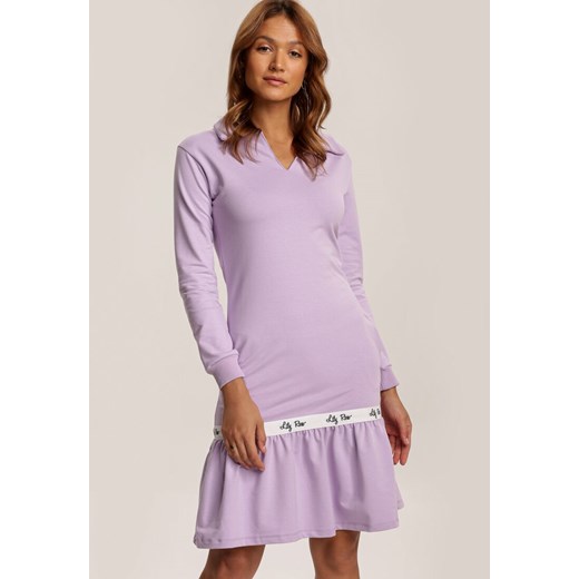 Jasnofioletowa Sukienka Drentarish Renee XL Renee odzież